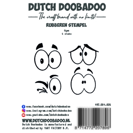 Rubber Stamp Ogen - Dutch Doobadoo