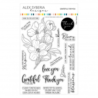 Grateful for You Clearstamp - Alex Syberia Designs