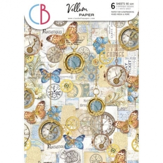 Esprit de Voyage A4 Vellum Paper Patterns (6pcs) - Ciao Bella