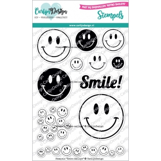 Retro Smileys Clearstamp -...