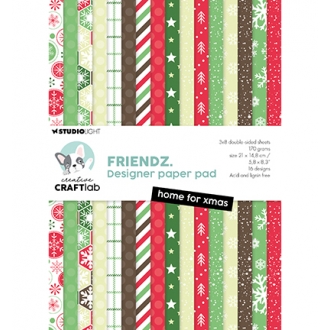 *Paper Pad A5 - Home for Xmas Friendz Nr.256 - Craftlab