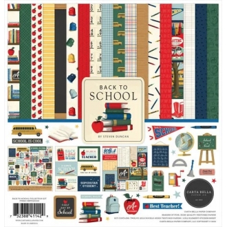 Back to School 12x12" Collection Kit - Carta Bella