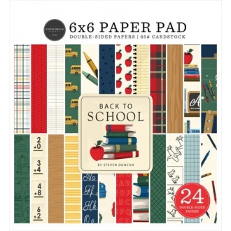 Back to School 6x6" Paper Pad - Carta Bella