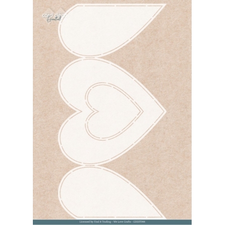 Stencil A4 - Card Deco Essentials - Blossom Blush - Blossom Blush Heart