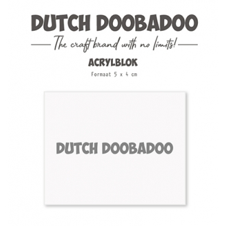 Acrylic Stamp Block - Dutch...