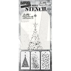 Set 62 - Tim Holtz Layering Mini Stencil (3pcs)