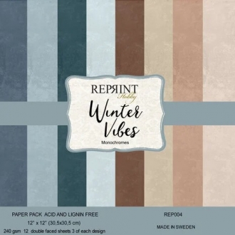 Winter Vibes 12x12" Cardstock - Reprint