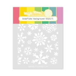 Snowflake Background Stencil - Waffle Flower