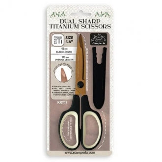 Create Happiness Dual Sharp Titanium Scissors 6.8" - Stamperia