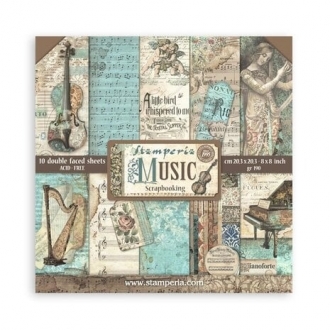 Music 8x8" Paper Pack - Stamperia