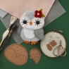 Felt Snowy Owl Etched Dies - Spellbinders