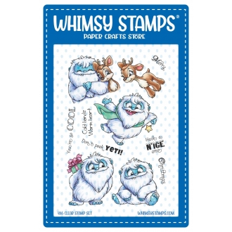 Don't Peek Yeti Clearstamp - Whimsy Stamps