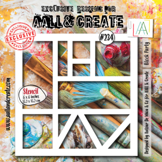 Stencil 6x6" Block Party - AALL & Create