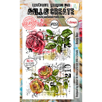 Clearstamp A6 Rosey Daze - AALL & Create