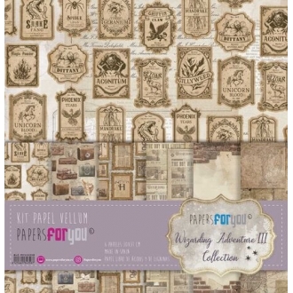 Wizarding Adventure III Vellum Paper Pack (6pcs) - Papers for You