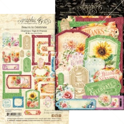 Season to Celebrate Chipboard Tags & Frames - Graphic 45