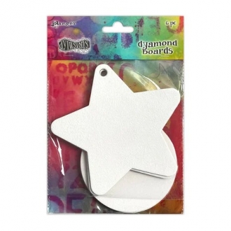 Dyan Reaveley Dylusions Dyamond Boards - Baubles & Stars Large (6pcs)