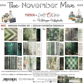 The November Man - Mix Paper Set 20.3x20.3cm - Craft O' Clock